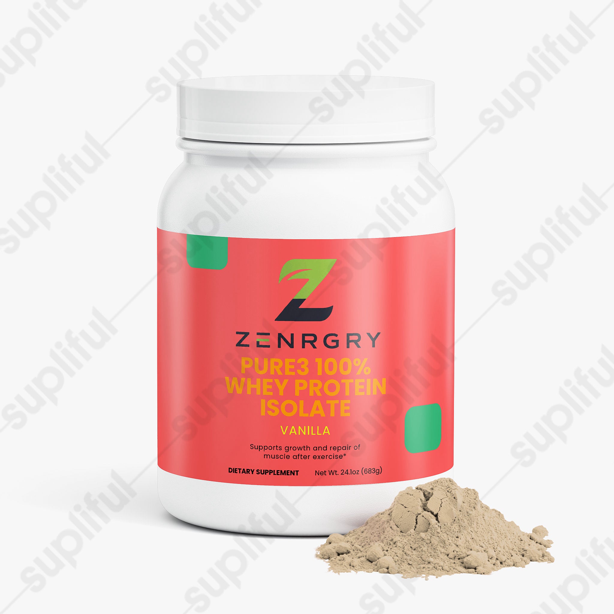 Pure3 100% Whey Protein Isolate (Vanilla)