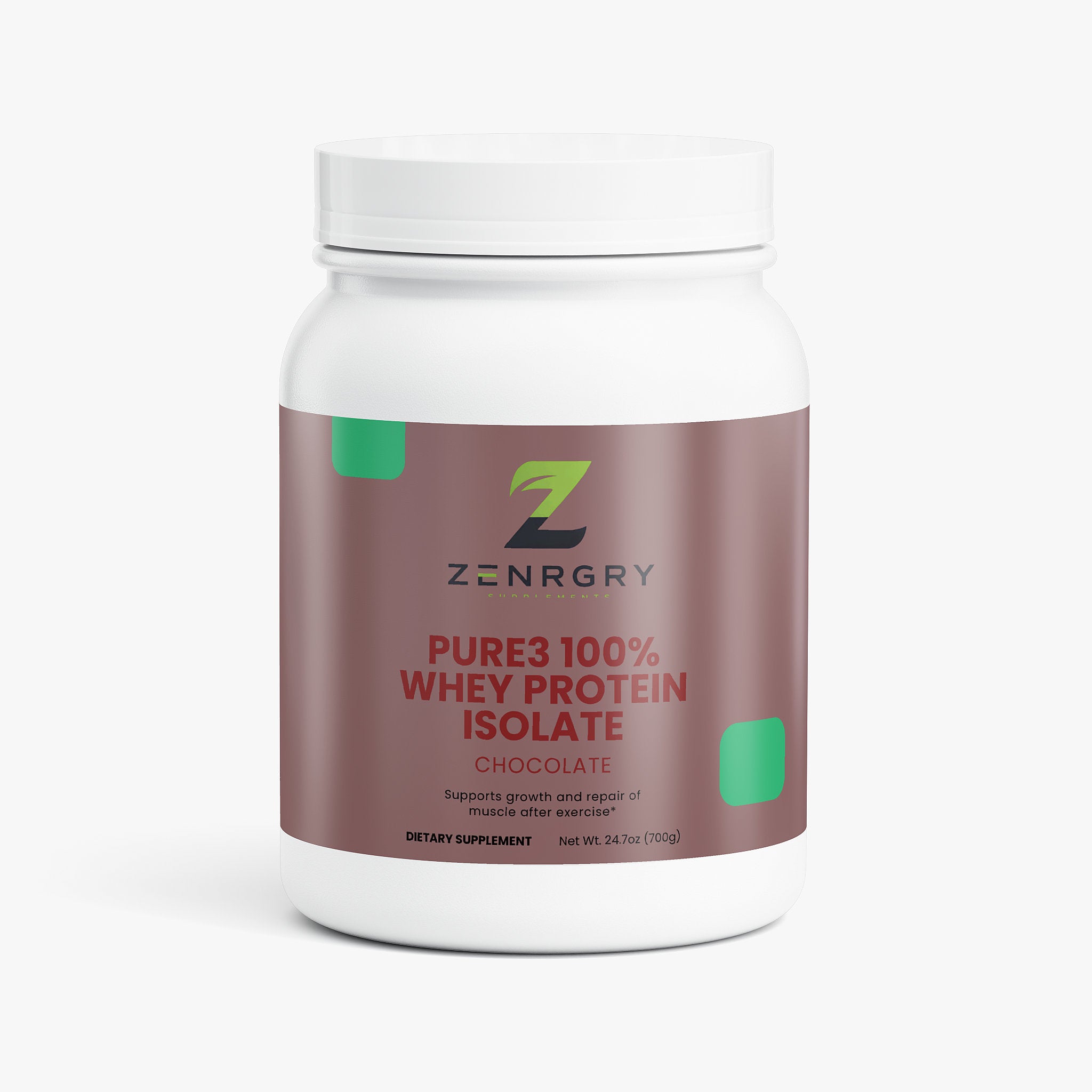 Pure3 100% Whey Protein Isolate (Chocolate)